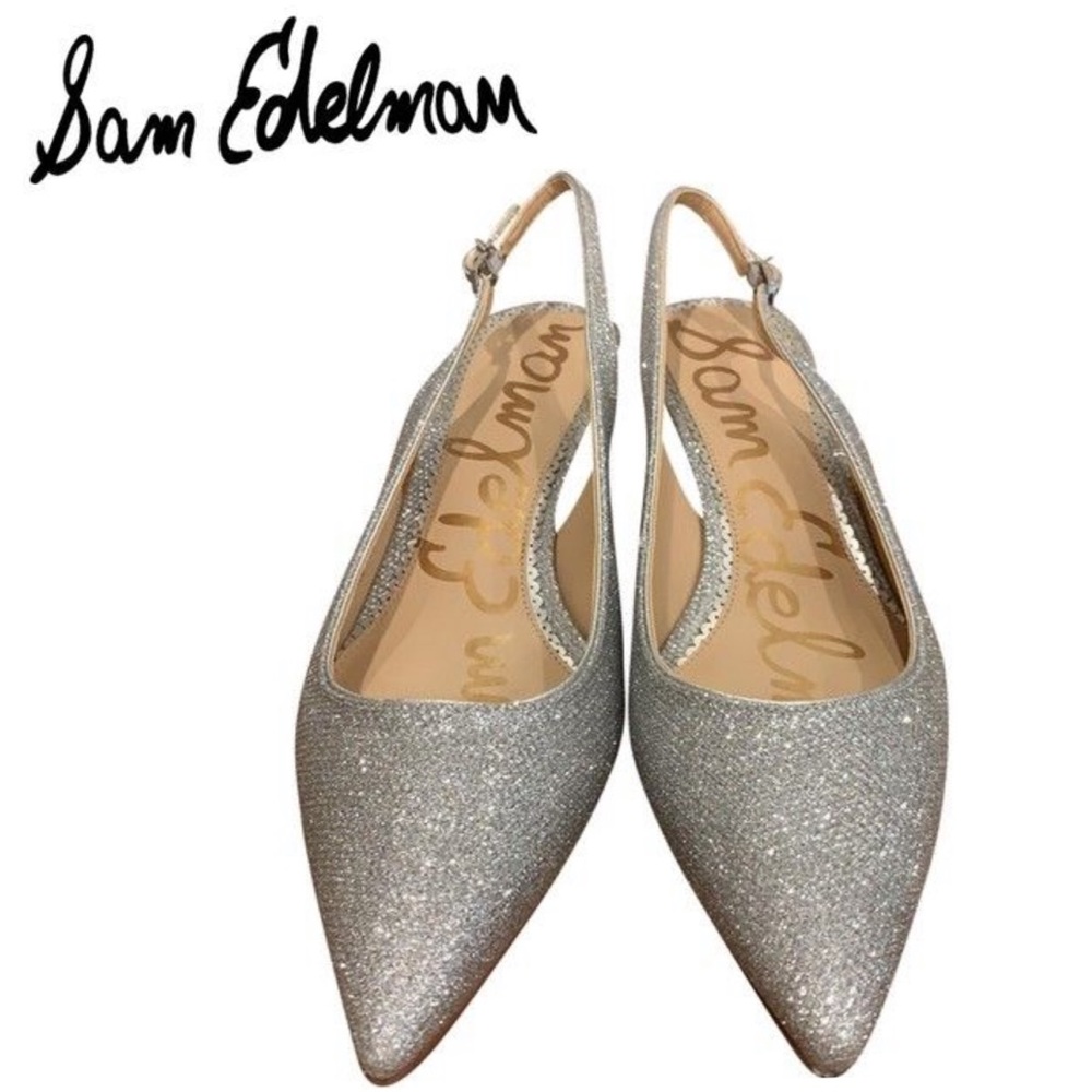 Sam Edelman LUDLOW Metallic Kitten Heels. Size 6